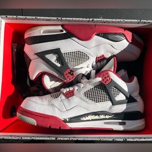 Authentic Jordan Retro 4 Fire Red